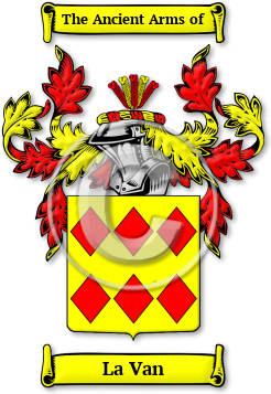 La Van Family Crest Download (jpg) Legacy Series - 150 DPI